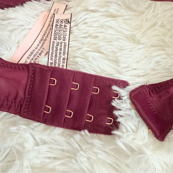 Victorias Secret Unlined balconet maroon 34DD/E75 - Picture 3 of 9